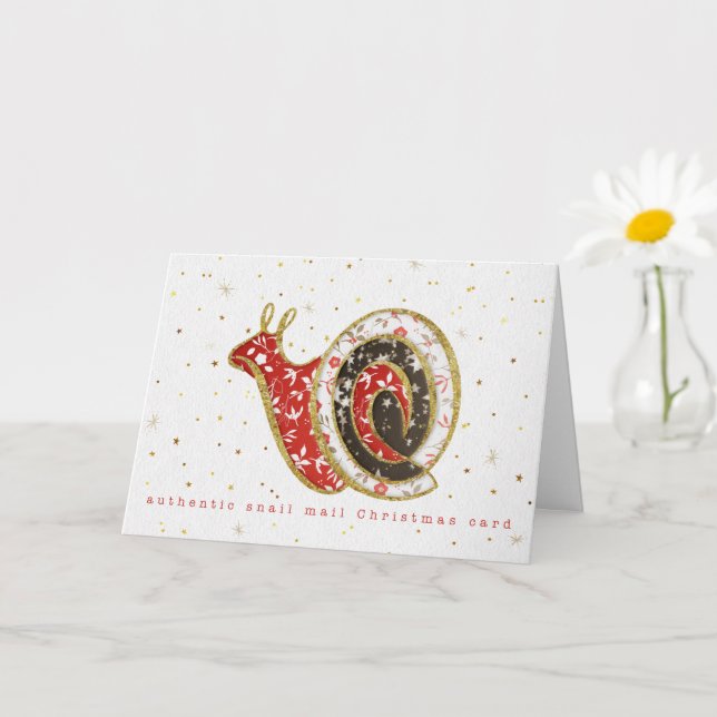 Snail Mail Fun Christmas Card (Small Plant)