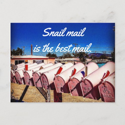 Snail Mail is the Best Mail Postcard