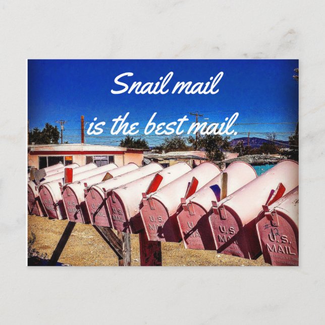 Snail Mail is the Best Mail Postcard (Front)