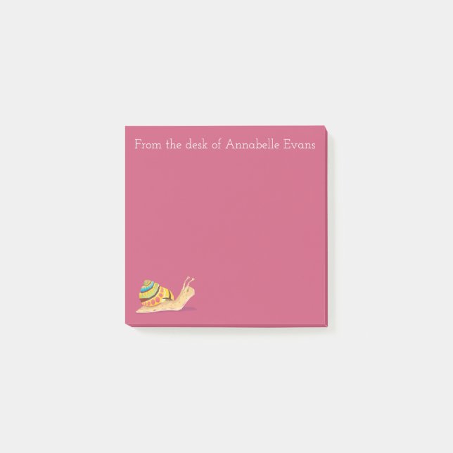 Snail Mail Personalize Post-it Notes (Front)