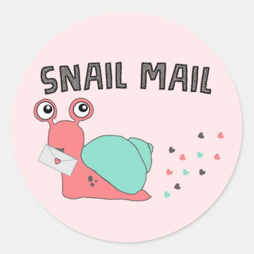 Snail Mail Sticker _ heart dust