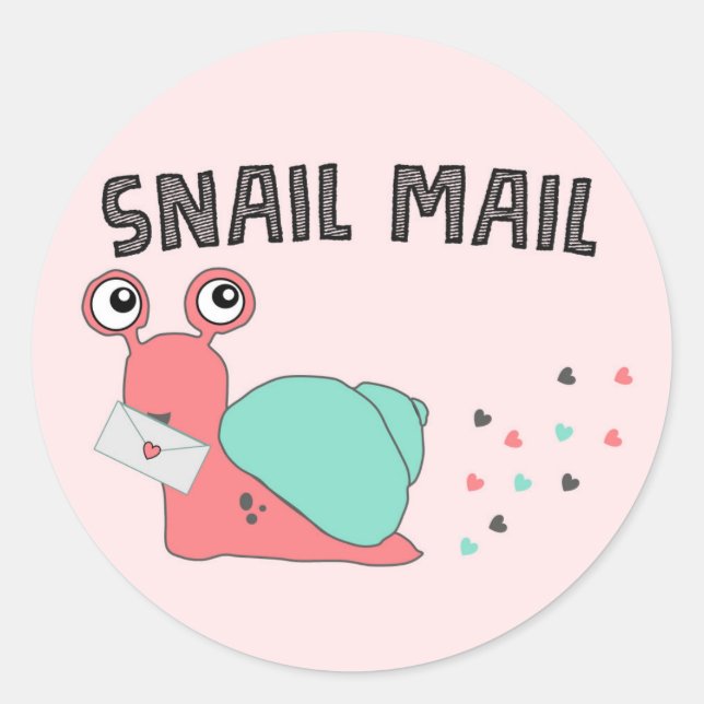 Snail Mail Sticker - heart dust! (Front)