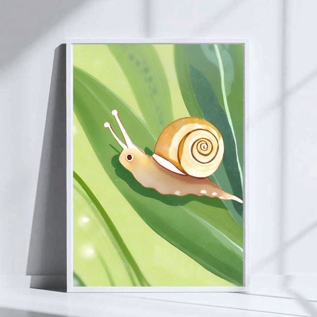 Snail Mail | Watercolor Nature Painting Poster (Creator Uploaded)