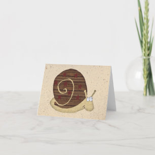 Snail Note Card