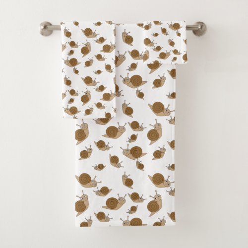 Snail Pattern Bath Towel Set