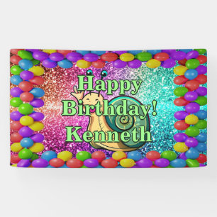 Snail Personalized character birthday banner