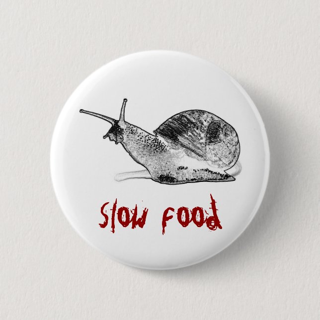 snail pinback button (Front)