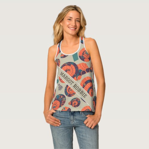 Snail Rainbow Colorful Personalized Pattern Tank Top