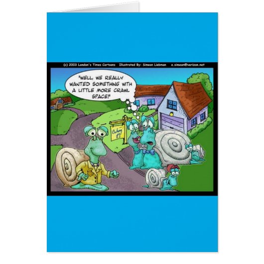 Snail Real Estate Sales Funny Gifts & Collectibles (Front)