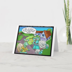 Snail Real Estate Sales Funny Gifts & Collectibles Card