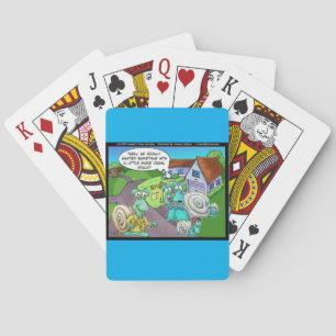 Snail Real Estate Sales Funny Gifts & Collectibles Poker Cards