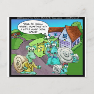 Snail Real Estate Sales Funny Gifts & Collectibles Postcard