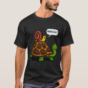 Snail Riding Turtle T-Shirt