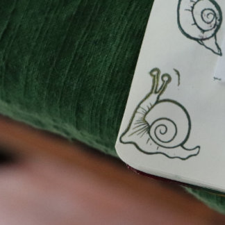Snail Rubber Stamp