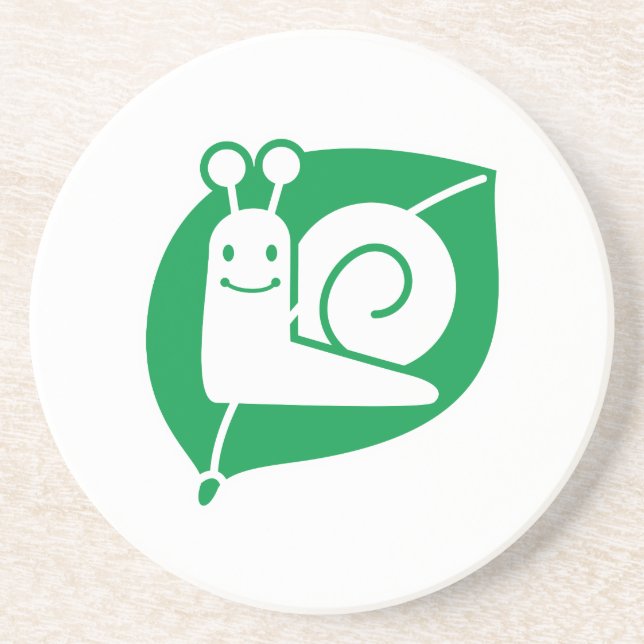 Snail Sandstone Coaster (Front)