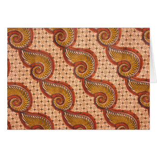Snail Shell African Fabric Design Cards