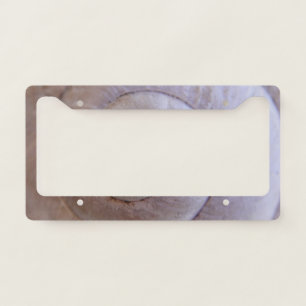 Snail shell license plate frame