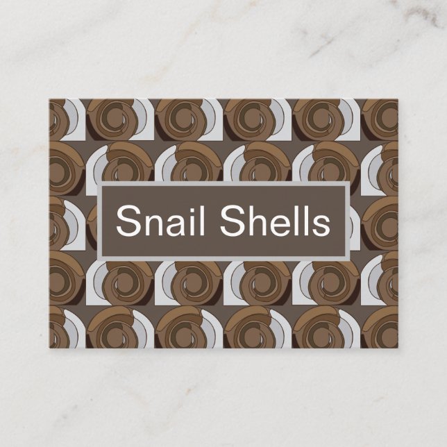 Snail Shells  Business Card (Front)