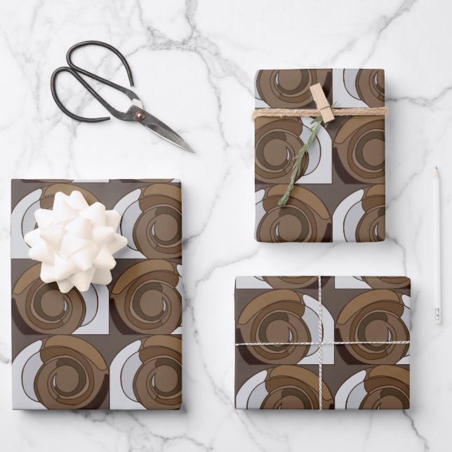 Snail Shells  Wrapping Paper Sheets (Front)