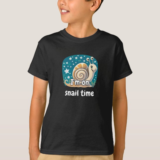 Snail Shirt Fun Cool Unique Best Stylish for Kids (Front)