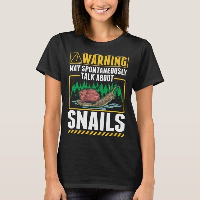 Snail Slug Roman Snail T-Shirt (Front)