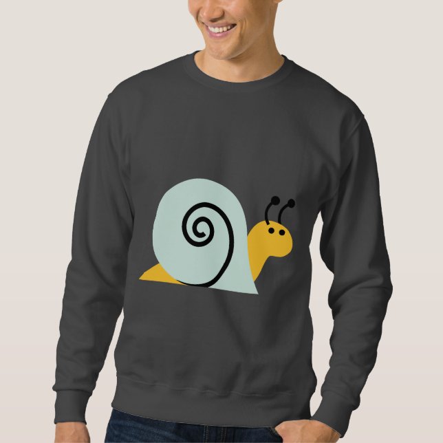 Snail Slugs Gastropoda Cute Cartoon Animal Sweatshirt (Front)