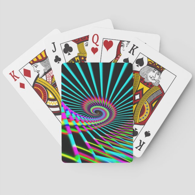 Snail Spiral (Add Word) Poker Cards (Back)