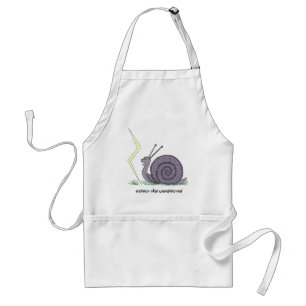 Snail Surprised Adult Apron