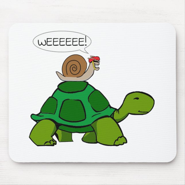 Snail & Turtle - Turbo Duo Mouse Pad (Front)