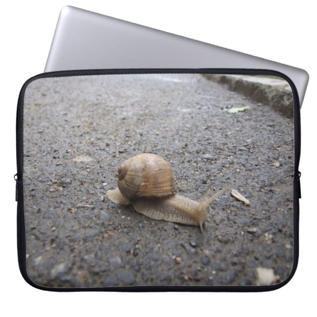 Snail Walk Laptop Sleeve (Front)