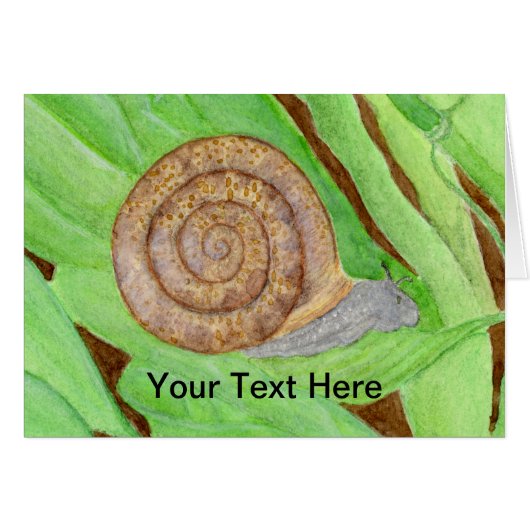 Snail Watercolor (Front Horizontal)