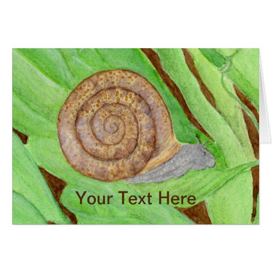 Snail Watercolor (Front Horizontal)