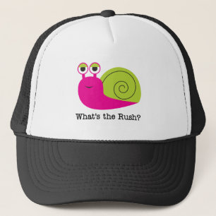 Snail What's the Rush Tshirts and Gifts Trucker Hat