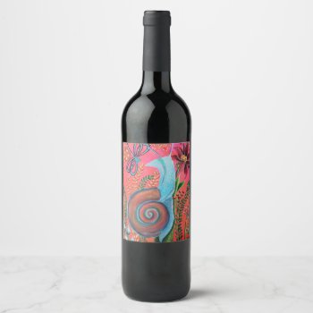 Snail Wine Label by ch_ch_cheerful at Zazzle