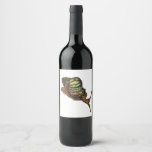 Snail Wine Label at Zazzle