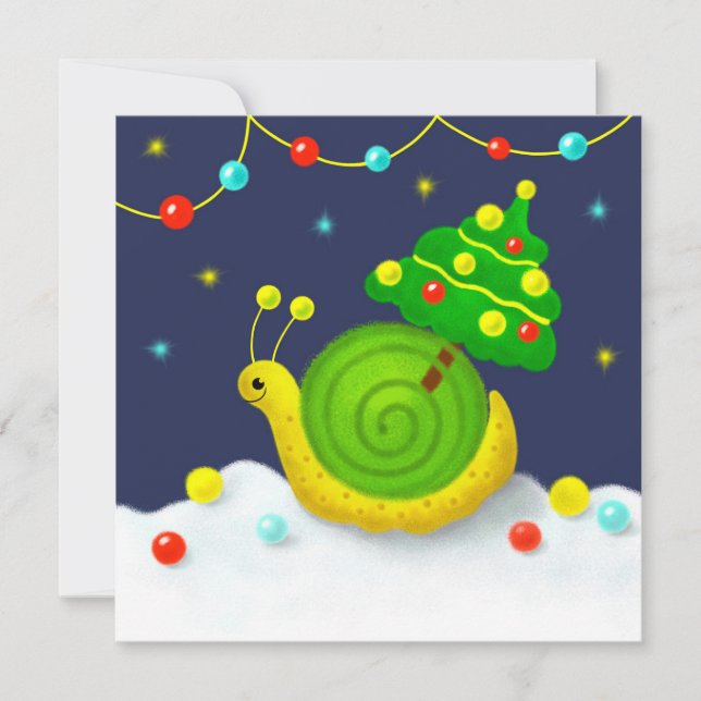 Snail with Christmas Tree (Front)