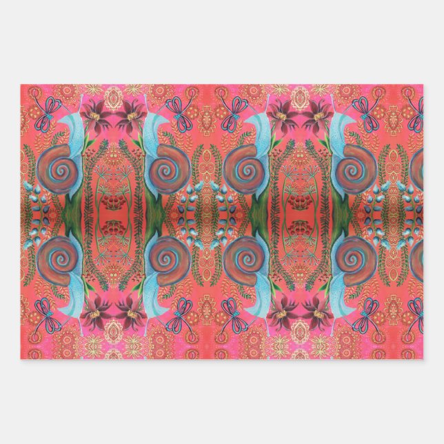 snail    wrapping paper sheets (Front)