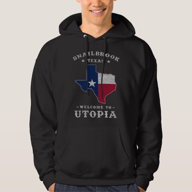 Snailbrook Texas  City of Utopia Along the Colorad Hoodie (Front)