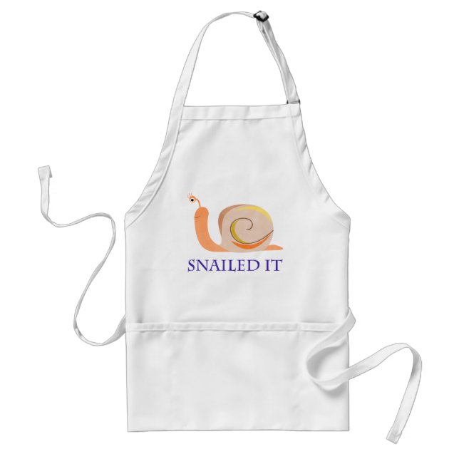 Snailed It Adult Apron (Front)