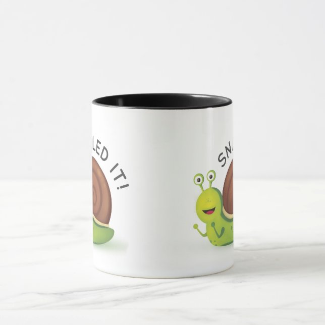 Snailed It Black Ringer Mug (Center)