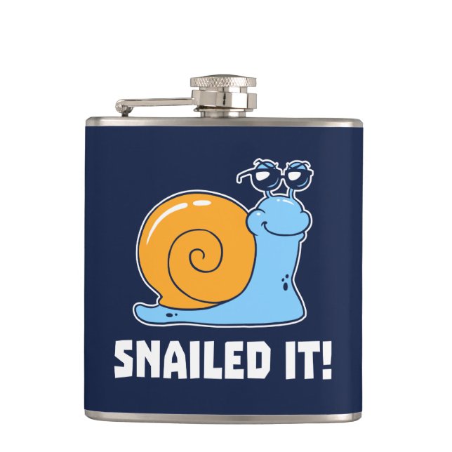 Snailed It Flask (Front)