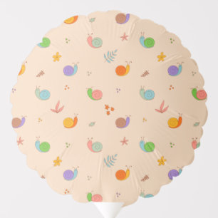 Snails and flowers balloons