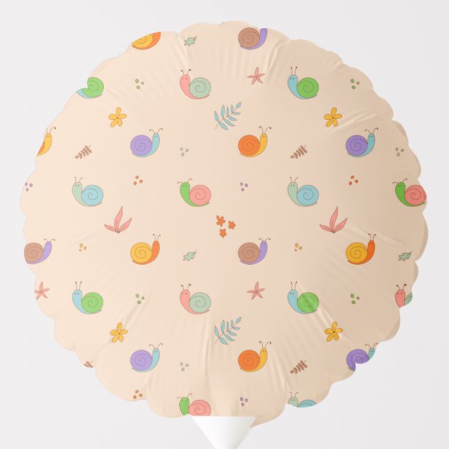 Snails and flowers balloons (Front)