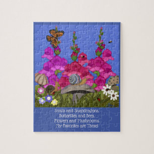 Snails and Snapdragons Jigsaw Puzzle