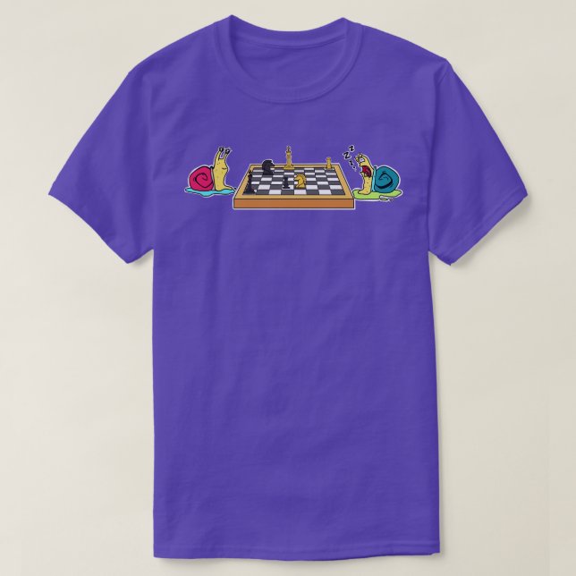Snails Chess T-Shirt (Design Front)