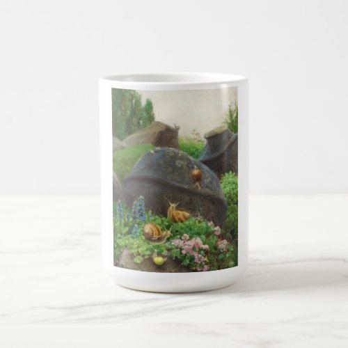 Snails in a Rock Garden by HA Brendekilde Coffee Mug