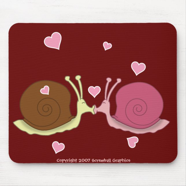 Snails In Love Mousepad (Front)