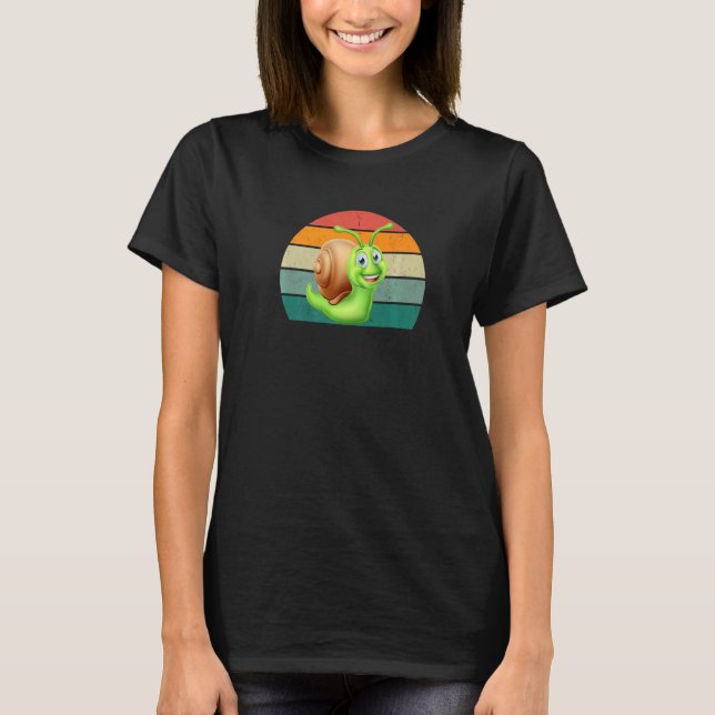 Snails insects snail shell slug slime snail food s T-Shirt (Front)