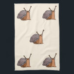 Snails Kitchen Towel<br><div class="desc">Snails Kitchen Towels - MIGNED Painting - Customizable - Your Color / or Text</div>