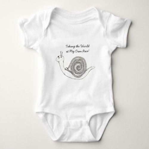 Snails Pace Infant OnsieCreeper Baby Bodysuit